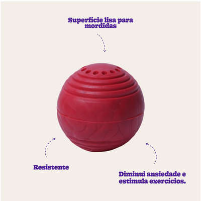 Brinquedo Duratoys Bola Plutão Vermelha