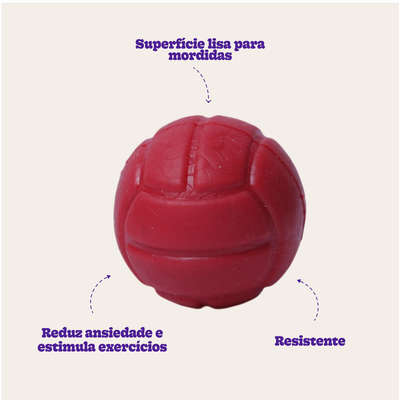 Brinquedo Duratoys Bola Vôlei Vermelha
