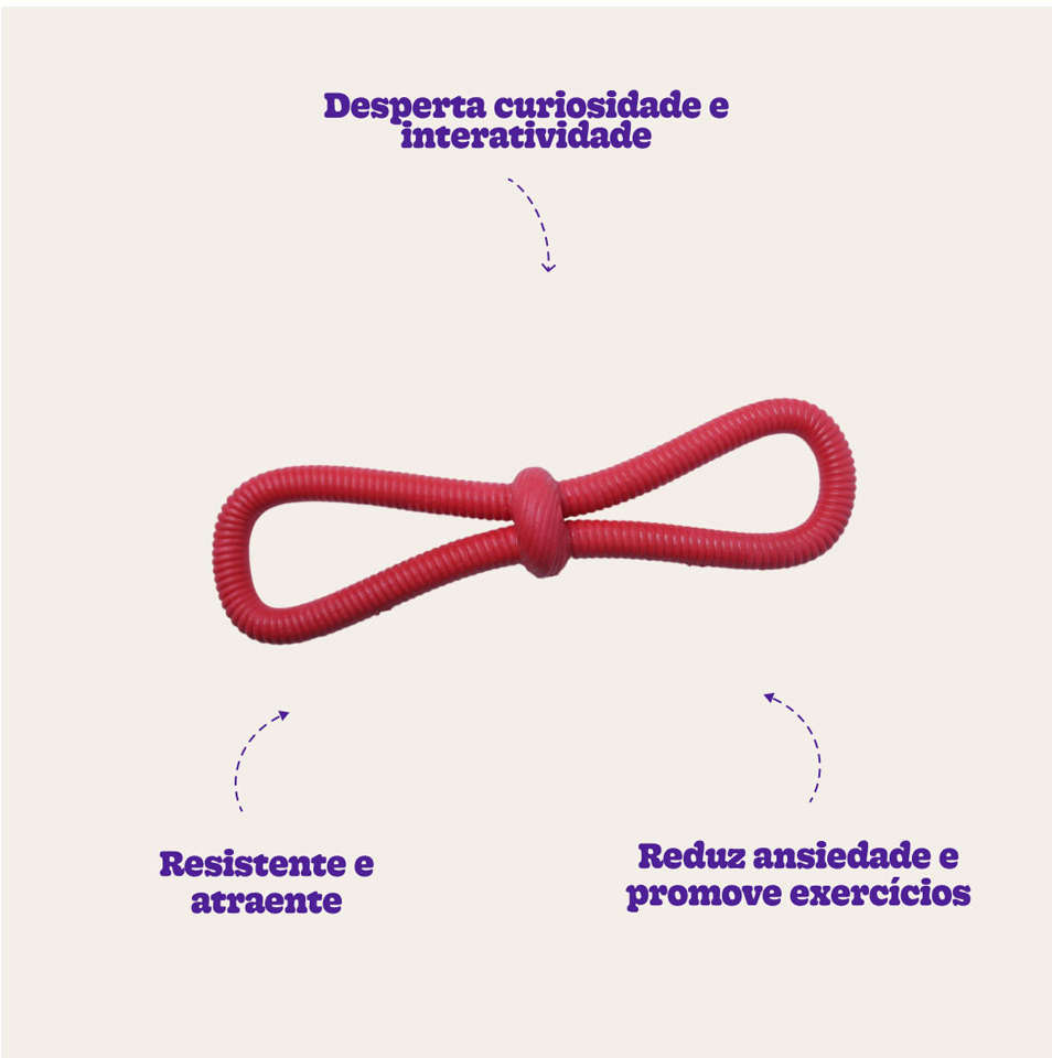 Brinquedo Duratoys Loop Flex Laço Vermelho - Tam. Único