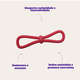 Brinquedo Duratoys Loop Flex Laço Vermelho