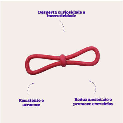 Brinquedo Duratoys Loop Flex Laço Vermelho