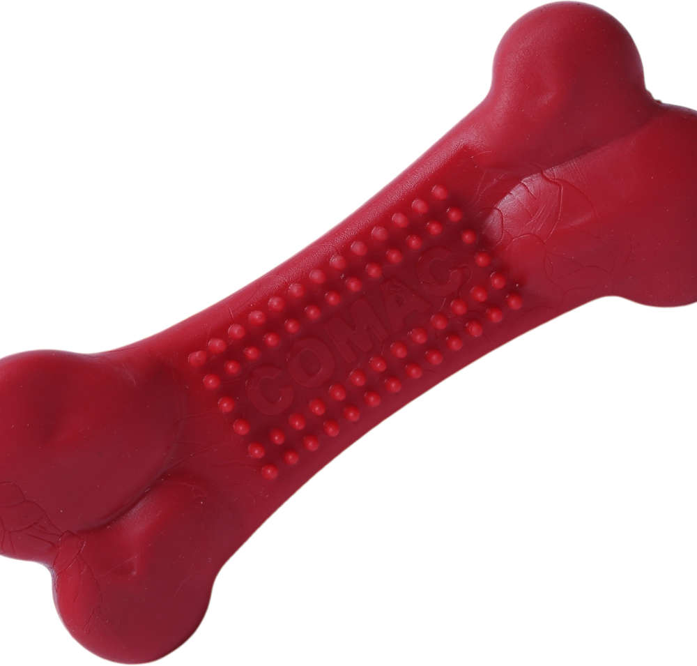 Brinquedo Duratoys Osso Massageador Vermelho - Tam. G