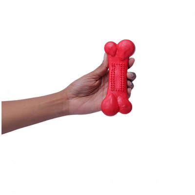 Brinquedo Duratoys Osso Massageador Vermelho