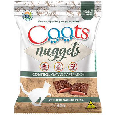 Nuggets Caats para Gatos Adulto Castrados Sabor Salmão