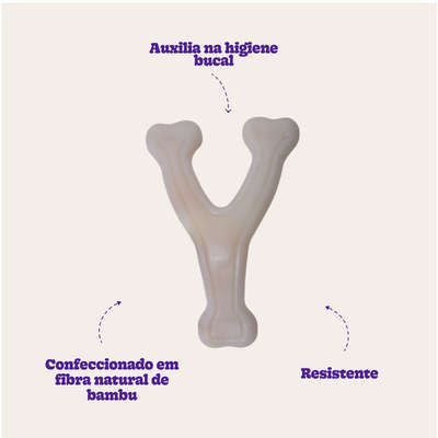 Brinquedo Forquilha de Bamboo Natural