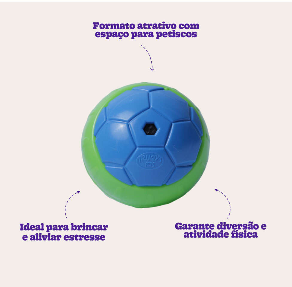 Brinquedo Bolinha Petisqueira Azul - Tam. Único