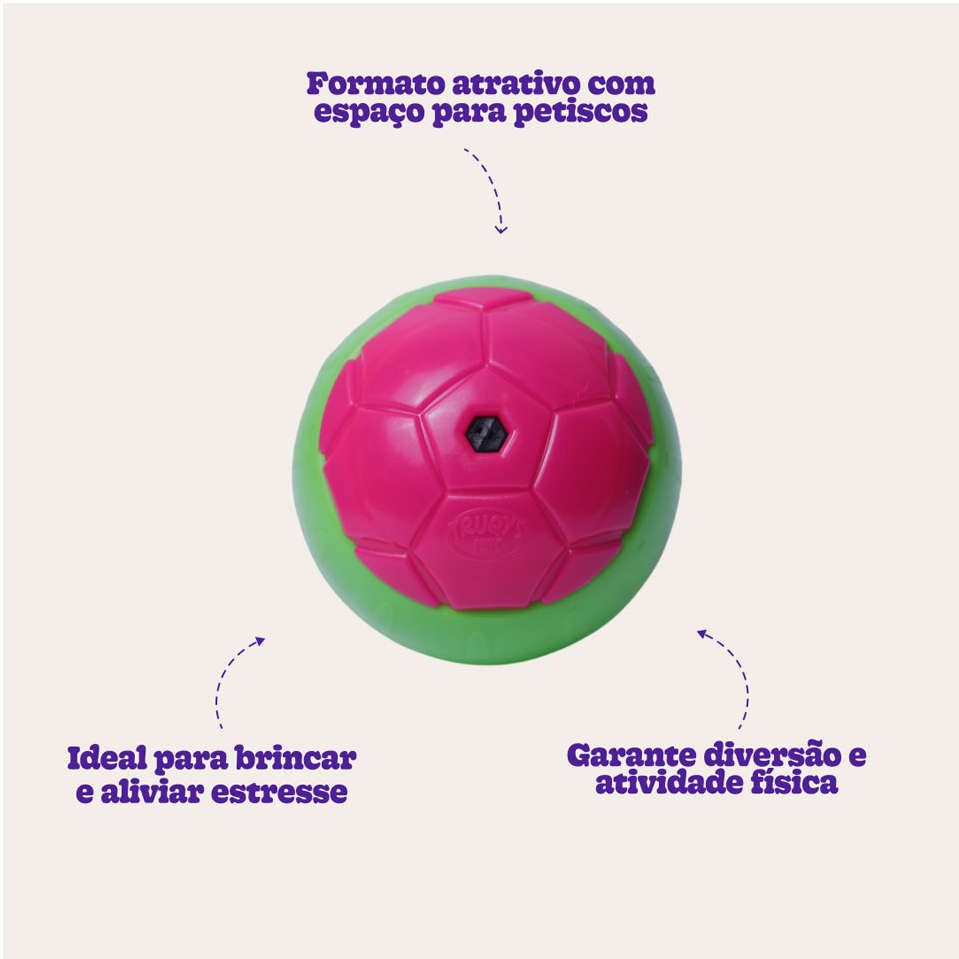 Brinquedo Bolinha Petisqueira Rosa - Tam. Único