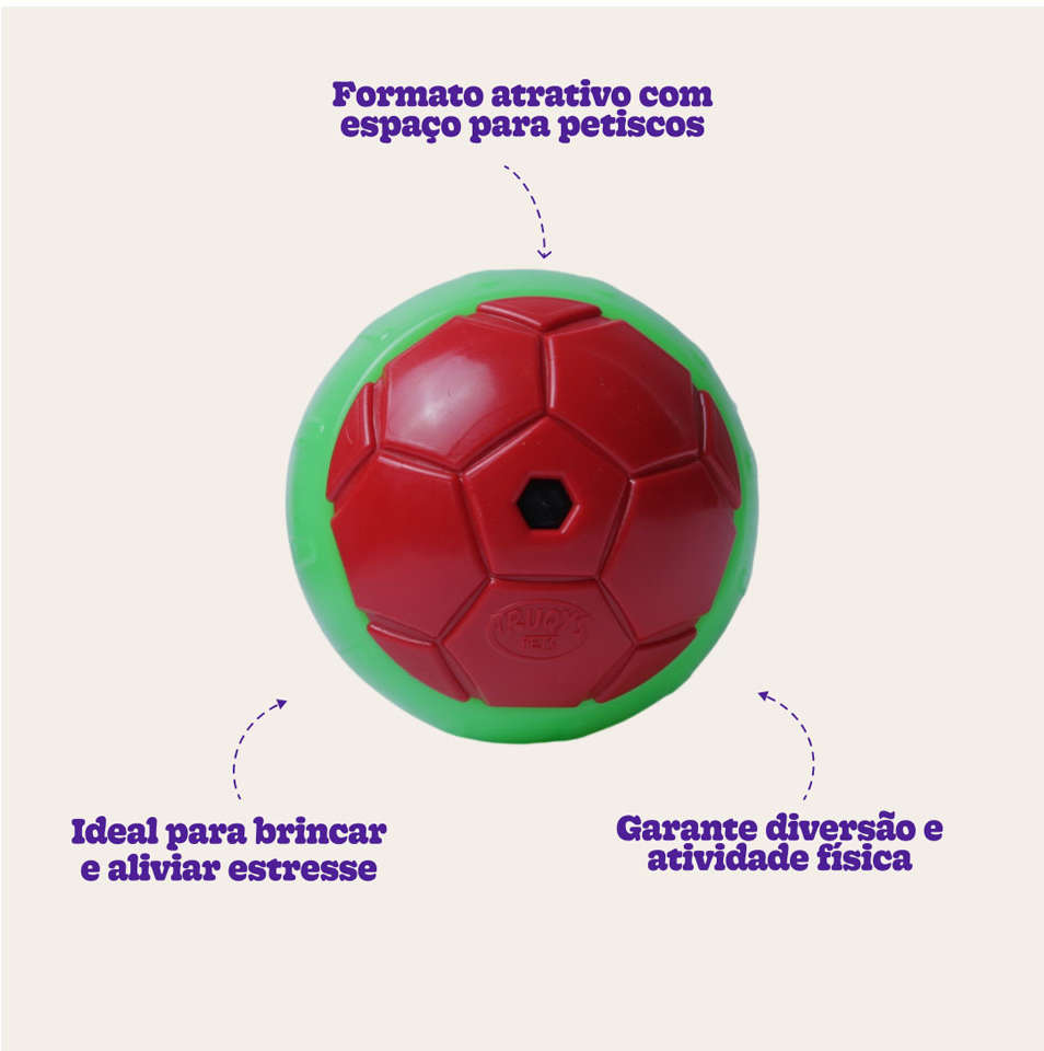 Brinquedo Bolinha Petisqueira Vermelho - Tam. Único