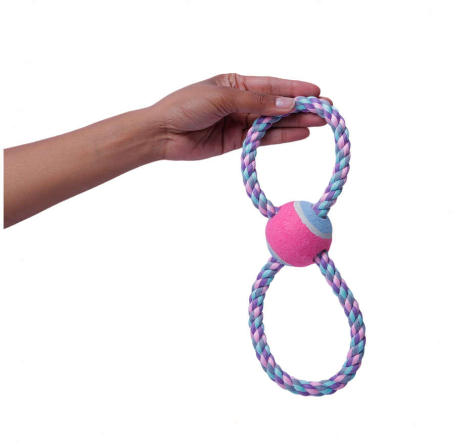 Brinquedo Bola de Tênis com Corda para Cães - Tam. Único