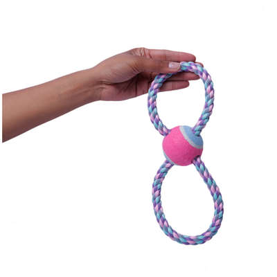 Brinquedo Bola de Tênis com Corda para Cães