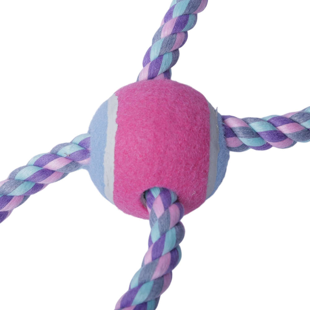 Brinquedo Bola de Tênis com Corda para Cães - Tam. Único