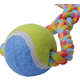 Brinquedo Puxa Bola de Tênis Colorido para Cães