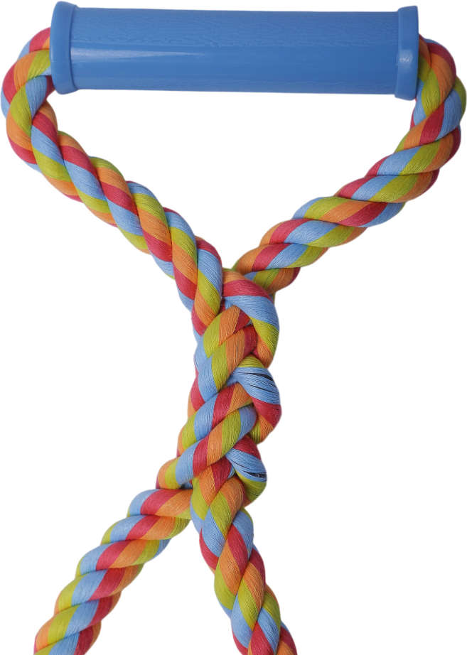 Brinquedo Puxa Bola de Tênis Colorido para Cães - Tam. Único