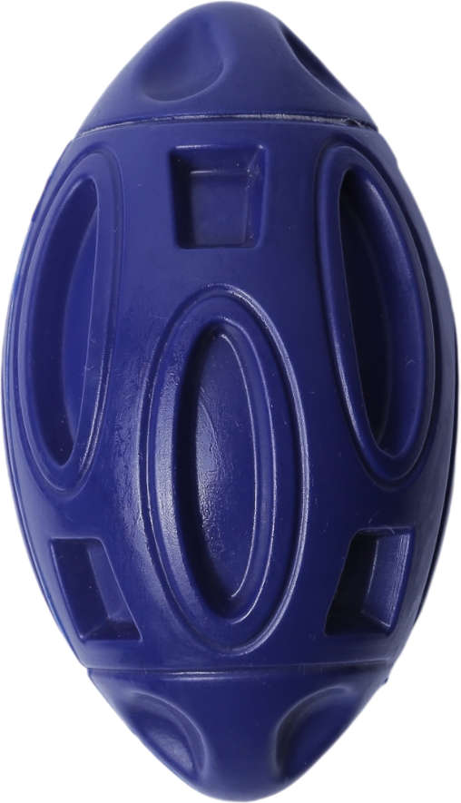 Brinquedo Bola de Rugby Azul Sabor Frango para Cães - Tam. Único