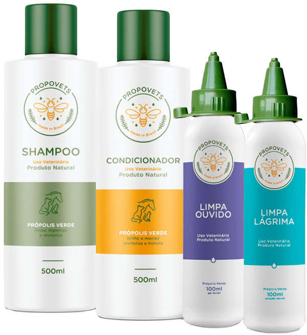 Kit Propovets Natural Própolis Verde 500mL + Tratamento - KIT