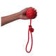Brinquedo Bola com Corda Vermelho Sabor Carne para Cães”
