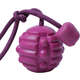Brinquedo Bola com Corda Roxo Sabor Carne para Cães