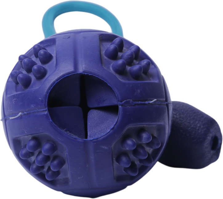 Brinquedo Bola com Corda Azul Sabor Carne para Cães - Tam. Único