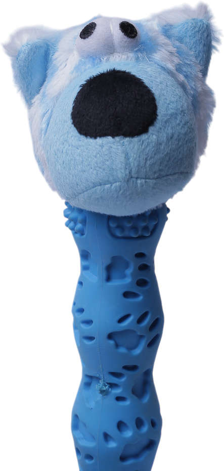Brinquedo Pelúcia Cachorro Salsicha Azul para Cães - Tam. Único