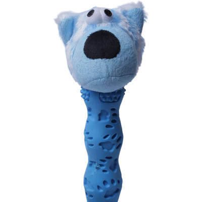Brinquedo Pelúcia Cachorro Salsicha Azul para Cães