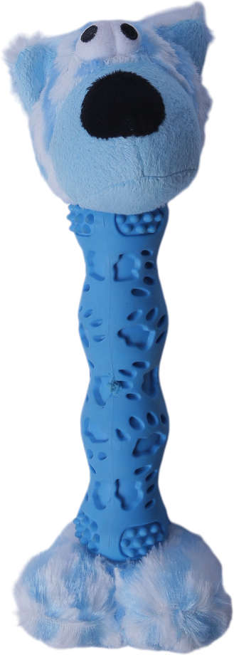 Brinquedo Pelúcia Cachorro Salsicha Azul para Cães - Tam. Único