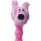 Brinquedo Pelúcia Cachorro Salsicha Rosa para Cães