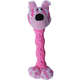 Brinquedo Pelúcia Cachorro Salsicha Rosa para Cães