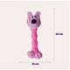 Brinquedo Pelúcia Cachorro Salsicha Rosa para Cães