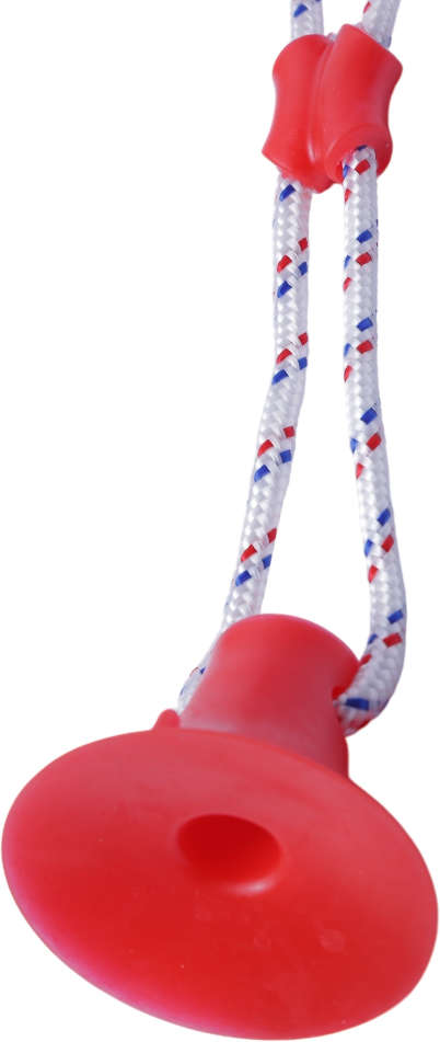 Cabo de Guerra com Ventosa Vermelho - Tam. Único