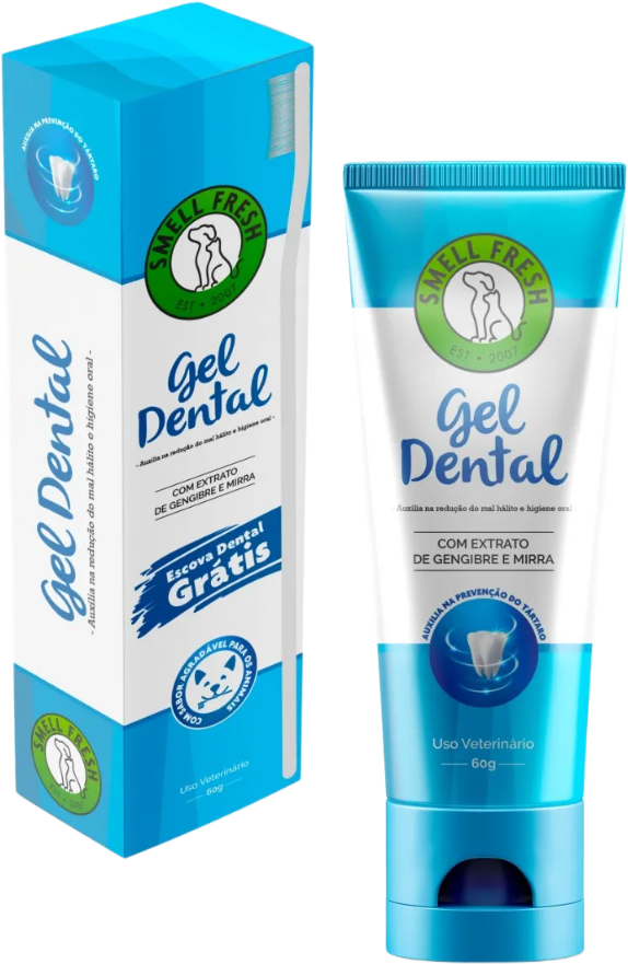 Gel Dental Smell Fresh com Extrato de Gengibre e Mirra - 60 g