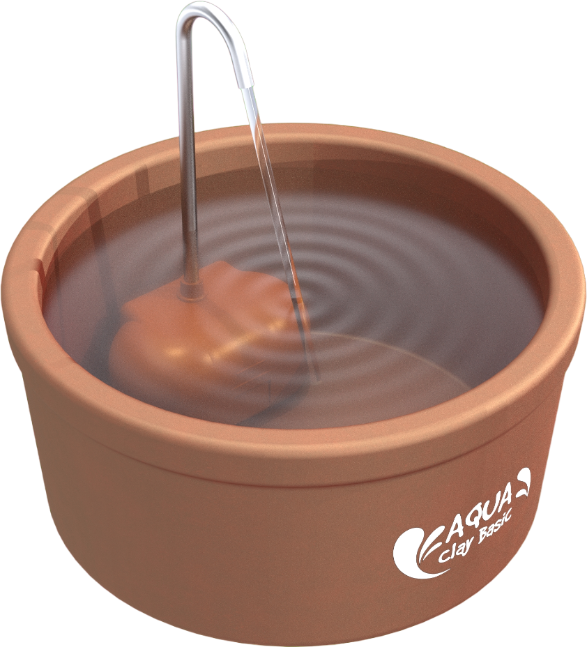 Fonte Bebedouro Cerâmica Amicus Aqua Clay Basic - Tam. Único