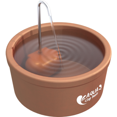 Fonte Bebedouro Cerâmica Amicus Aqua Clay Basic