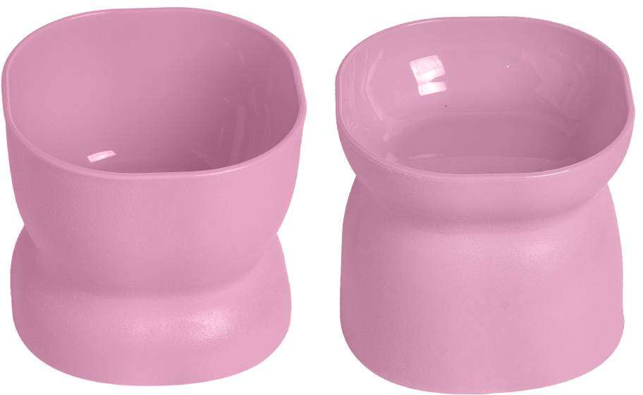 Comedouro e Bebedouro Ergonocat Pet Games Rosa - Tam. Único