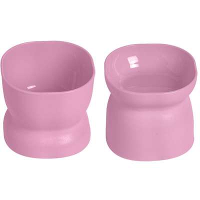 Comedouro e Bebedouro Ergonocat Pet Games Rosa