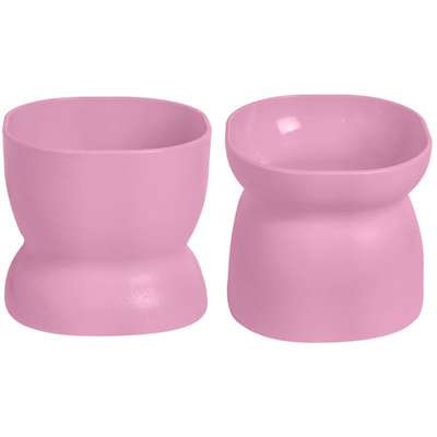 Comedouro e Bebedouro Ergonocat Pet Games Rosa