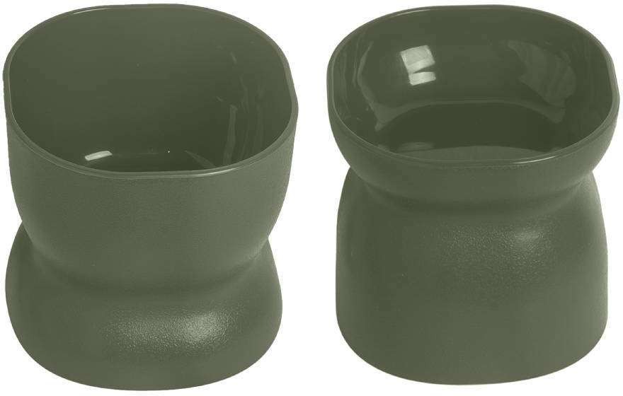 Comedouro e Bebedouro Ergonocat Pet Games Verde Musgo - Tam. Único