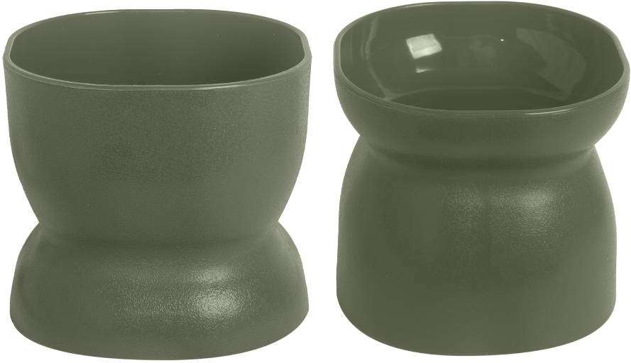 Comedouro e Bebedouro Ergonocat Pet Games Verde Musgo - Tam. Único