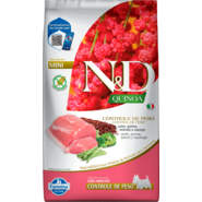 Ração Seca N&D Quinoa Cuidado com o Peso Suíno para Cães Adultos de Porte Mini - 2,5Kg