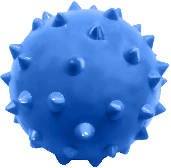 Brinquedo Furacão Pet Bola Maciça Cravo Azul - 70 mm