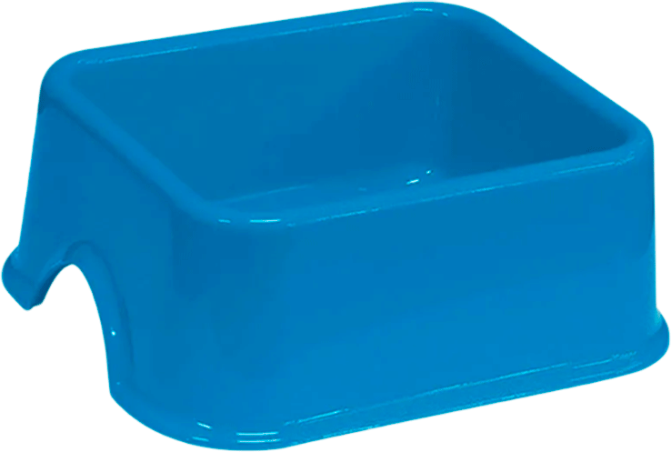 Comedouro Quadrado de Plástico Furacão Pet - 1000 mL