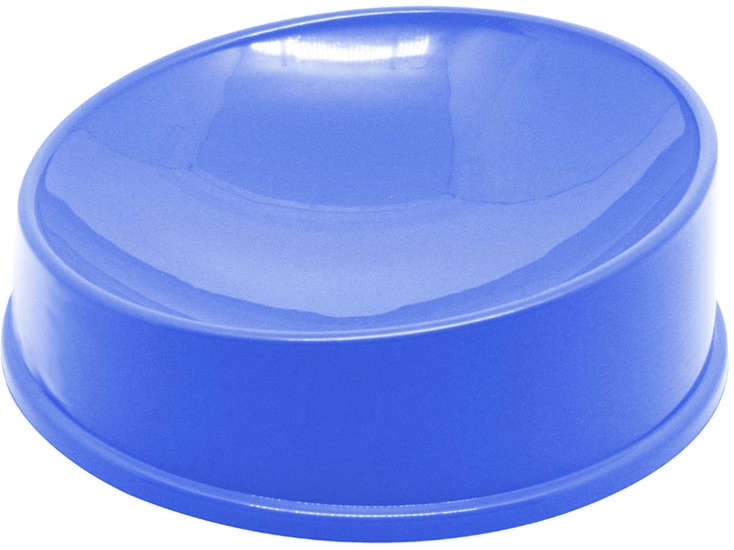 Comedouro Furacão Pet Gato Prime de Plástico Azul - 200 mL