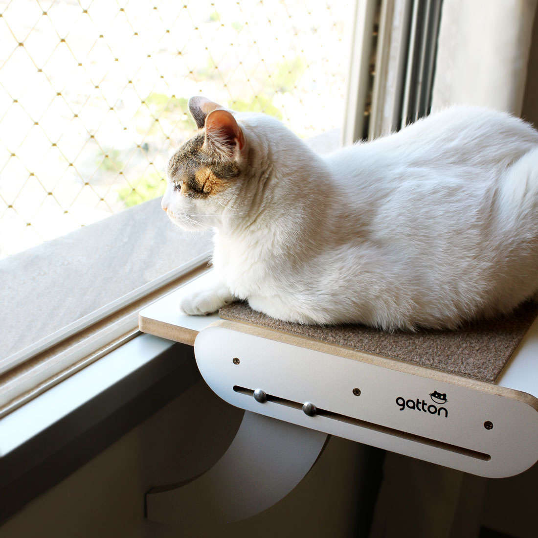 Cama Janeleira Gatton Sky Cat Branca para Gatos - Tam. Único