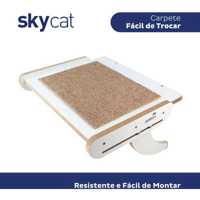 Cama Janeleira Gatton Sky Cat Branca para Gatos