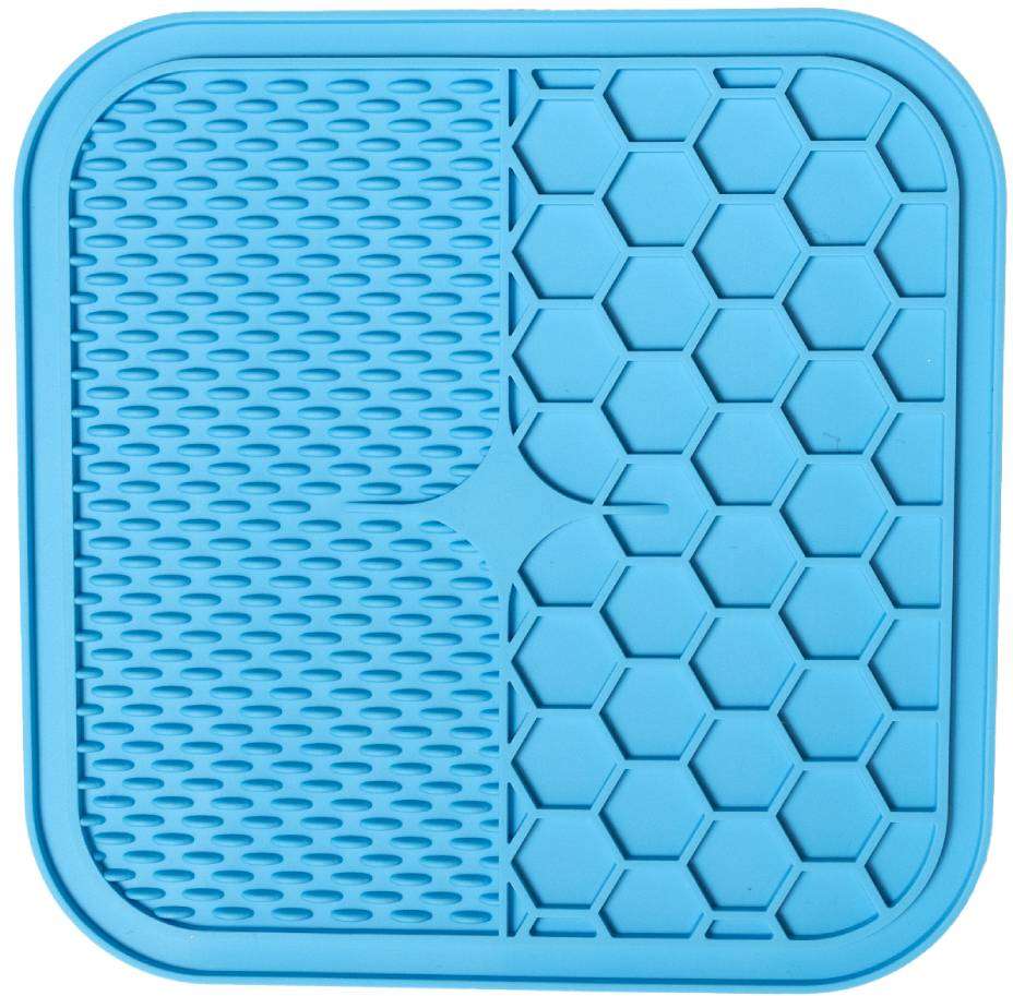 Tapete de Lamber Germanhart Silicone Quadrado Azul- Tam. M