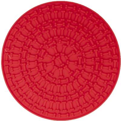 Tapete de Lamber Germanhart Silicone Redondo Vermelho