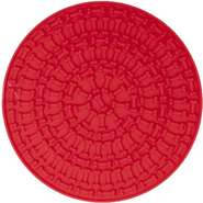 Tapete de Lamber Germanhart Silicone Redondo Vermelho - Tam. Único