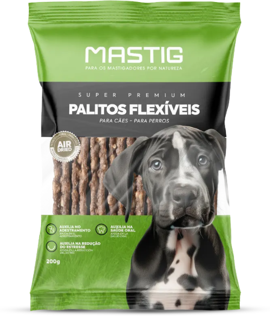 Palito Mastig para Cães Porte Pequeno Sabor Bacon - 200g