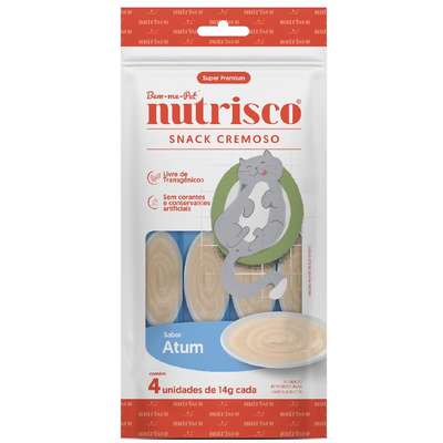Snack Cremoso Bem-me-Pet Nutrisco Sabor Atum para Gatos