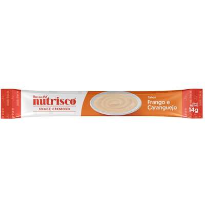 Snack Cremoso Bem-me-Pet Nutrisco Sabor Frango e Caranguejo para Gatos”