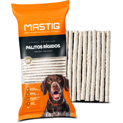 Palito Mastig para Cães Porte Pequeno e Médio Sabor Natural 6 mm